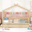 Lit simple en bois avec lit gigogne simple