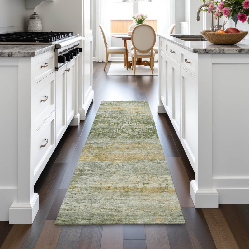 Machine Washable Indoor/Outdoor Jacinto ACN2146 Abstract Rug, Runner 2'3" x 7'6"
