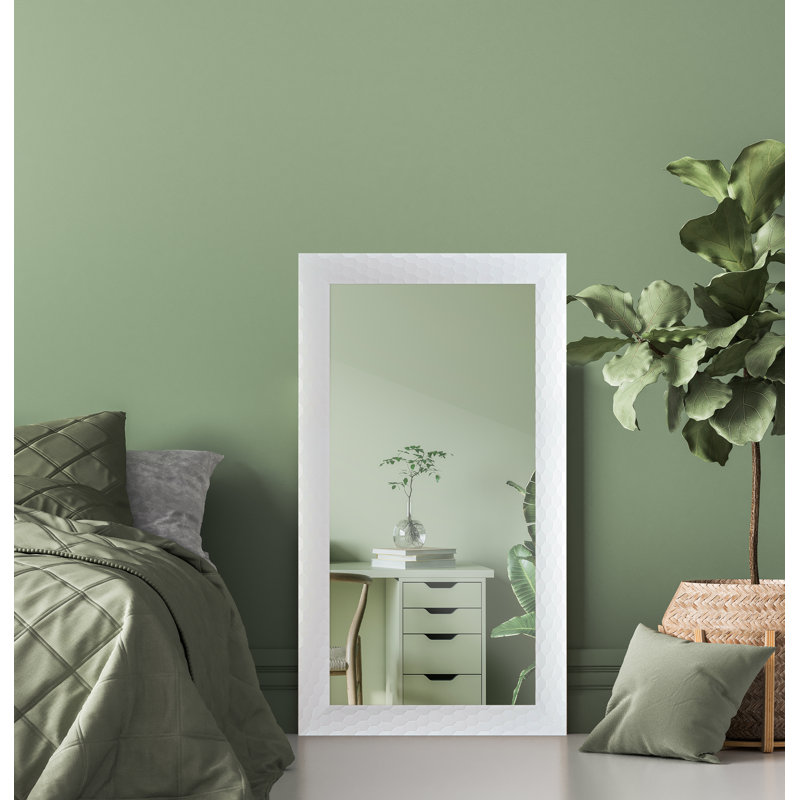 Bellbrook Plastic Flat Mirror, 84 cm H x 64 cm W, White
