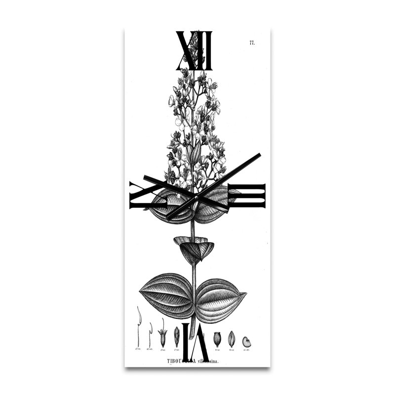 Horloge murale rétro American Flora VI, Grand