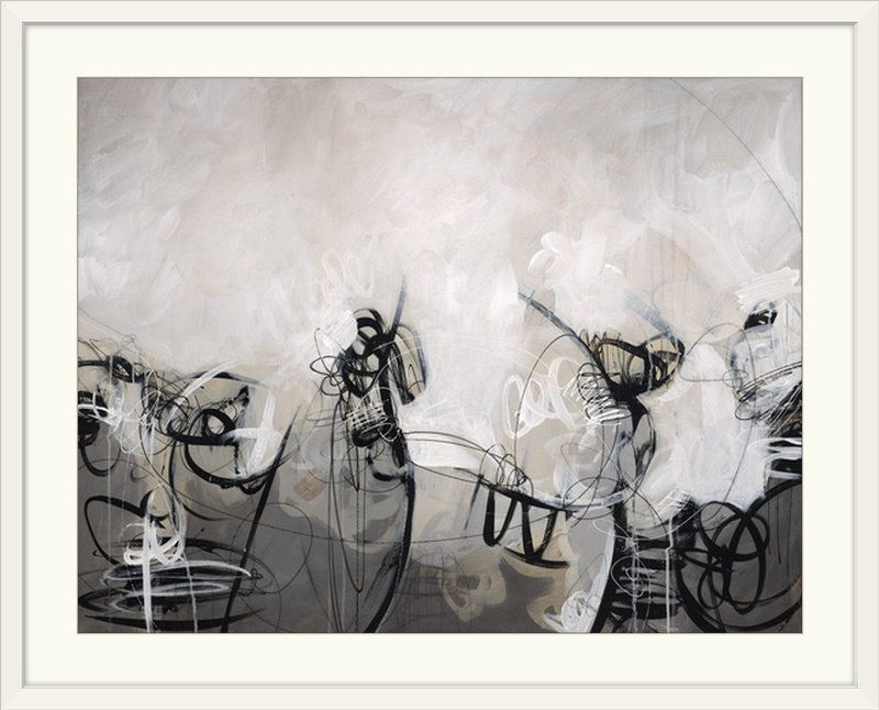 'etch-a-sketch ii' imprimer, Cadre blanc, 20" H x 24" lx 1" p