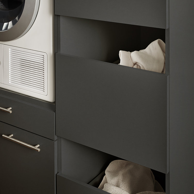 Laundreezy D Utility Unit - 168 x 162 cm, Black