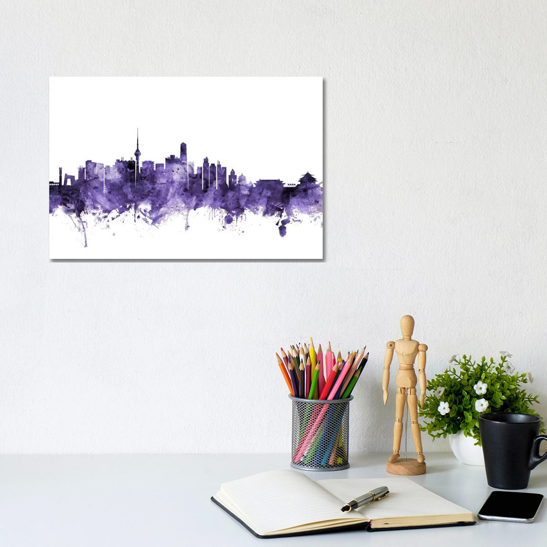 Beijing, China Skyline by Michael Tompsett - Wrapped Canvas Gallery-Wrapped Canvas Giclée