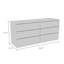 Commode à 6 tiroirs Latitude Run® Elara 60,4 po L – Coffre de rangement moderne pour chambre à coucher-1470938358