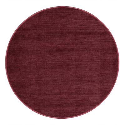 Tapis rouge uni lavable à la machine