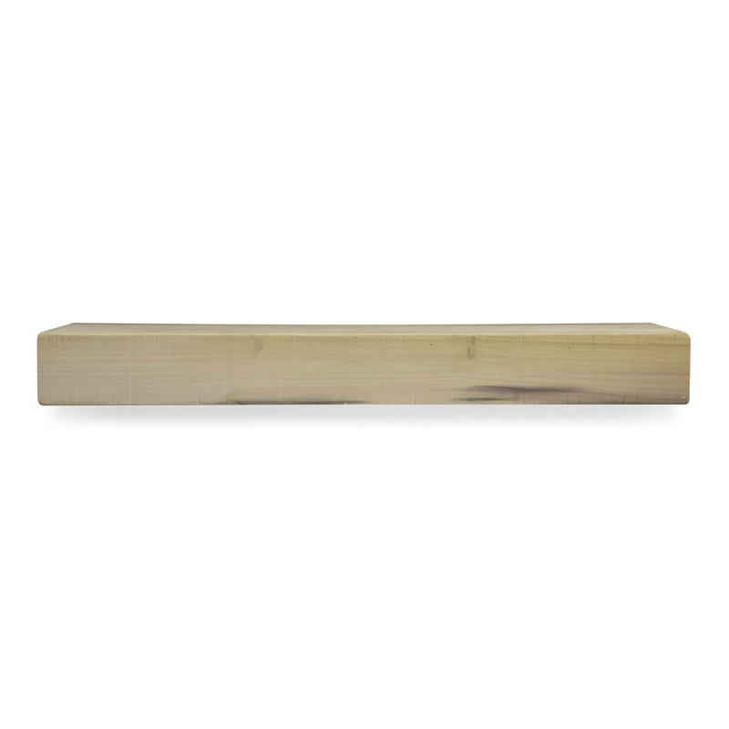 Tablette de manteau de foyer rustique, 36", 6.25", Naturel