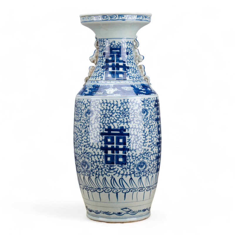 Double Happiness Handmade Porcelain Table Vase