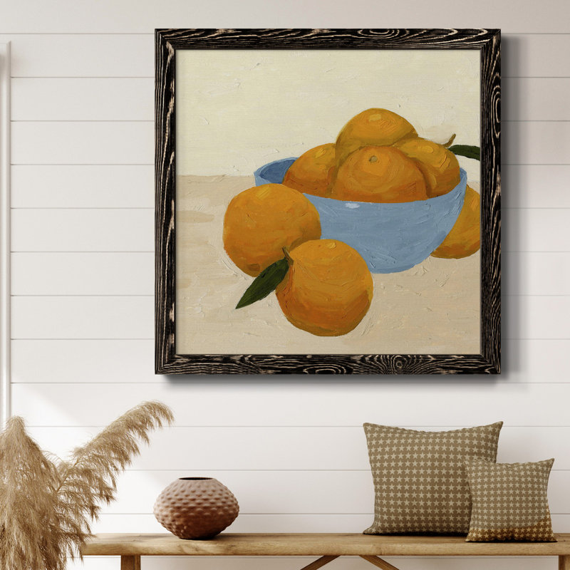 " Mandarins II ", Black, 17" H x 17" W x 1" D