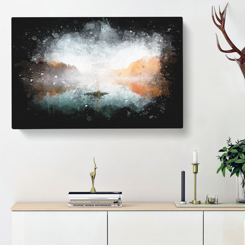 Lake Splash - Wrapped Canvas Print, 50cm H x 76cm W x 3cm D