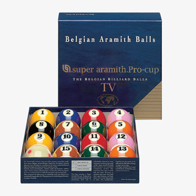 Ensemble de boules de billard 16 pièces Super Pro TV Edition