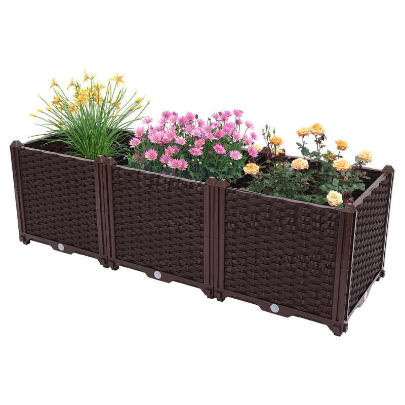 Shaletha Handcrafted Plastic Outdoor Planter Box
