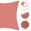 Toile d'ombrage carrée 10 pi Yescom-113438172-113438180