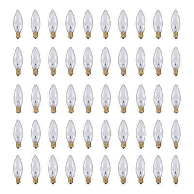 5 W, ampoule incandescente à intensité variable B8, blanc chaud (2 700 K), culot E12 / candélabre