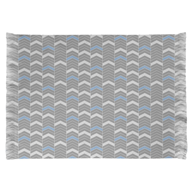 Chenille Chevron Indoor Rug, No