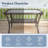 Valierius L-Shaped Outdoor Sectional Sofa Set With Rocking Chairs & Side Table-458504581