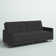 Besnard Twin 76'' Upholstered Cushioned Convertible Sofa