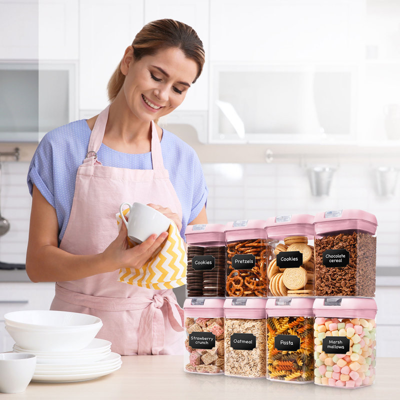 Cheer Collection Food Storage Container, Pink