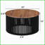 Ensemble de tables basses en bois d'acacia avec table d'appoint - salon moderne essentiel, assemblage facile et amp; Peu encombrant