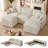 George 102" Modern 5 Seat Upholstered Chenille U Shaped Cloud Modular Storage Sectional Sofa with Ottoman-349919415