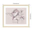«Blush Floral Flourish» par Alex, impression sur bois encadrée-100671927