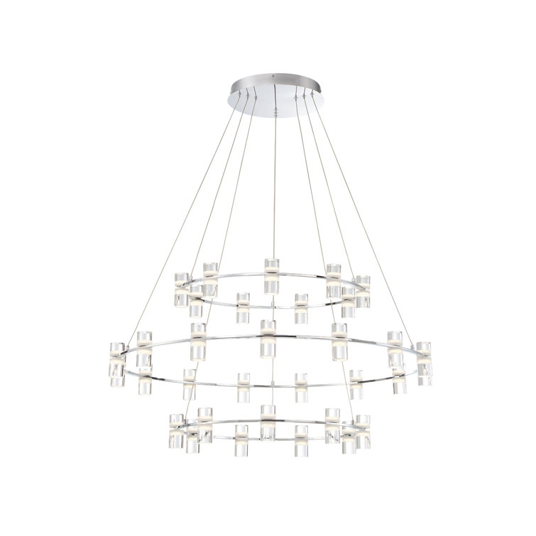 Netto 33 - Light Dimmable LED Tiered Chandelier