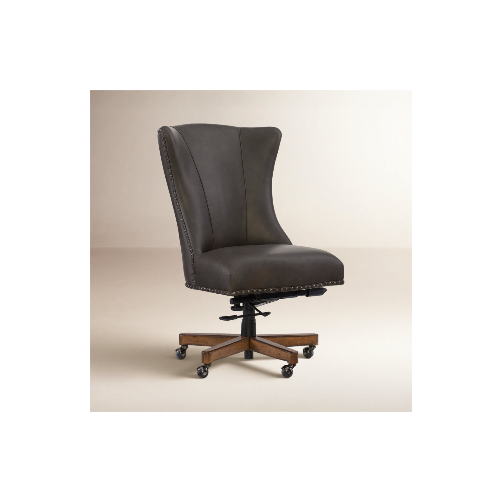 Lynn Swivel Office Chair, Brown