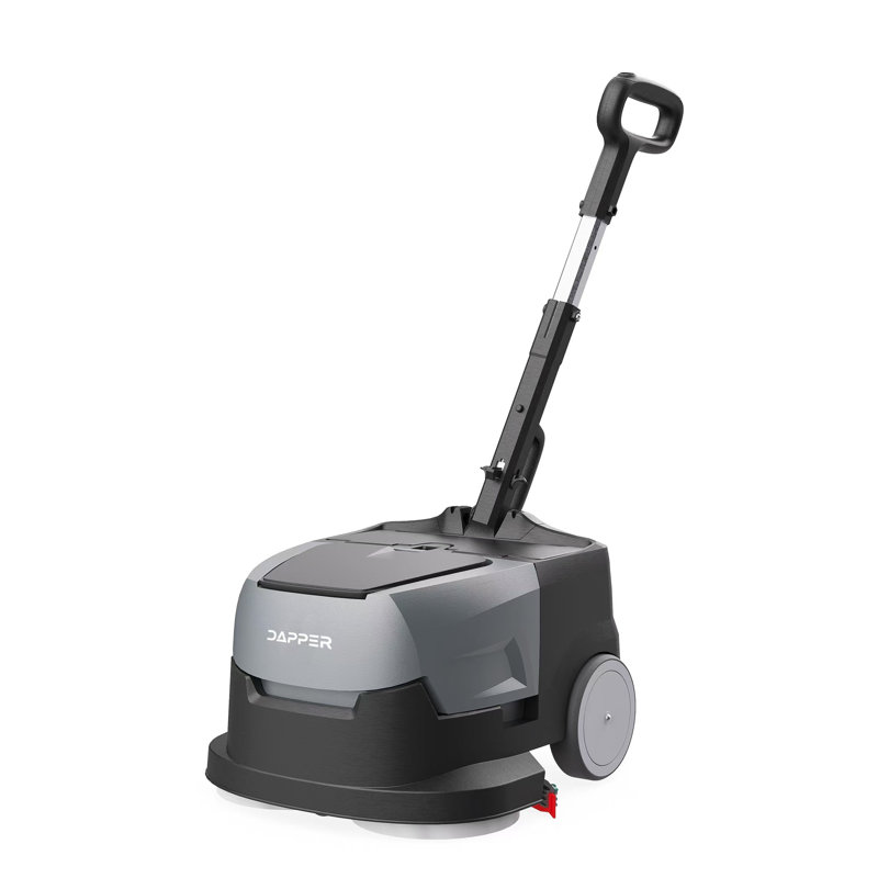 Mini autolaveuse autoportante à piles à batterie - compacte et portable, largeur de nettoyage de 15 po, autonomie de 90 minutes, 170 tr / min - idéale pour les petits espaces commerciaux, les bureaux, la vente au détail et plus encore