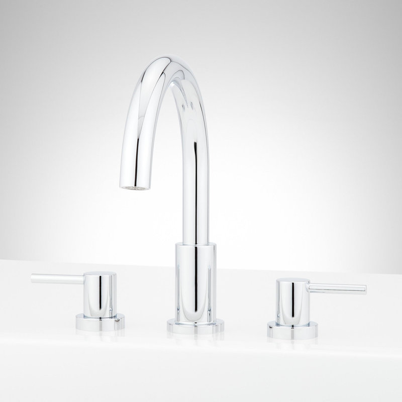 Lexia Deck Mounted Roman Tub Filler Faucet, Chrome
