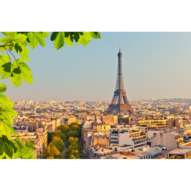 View On Eiffel Tower by Sborisov - Wrapped Canvas Print, 30cm H x 46cm W