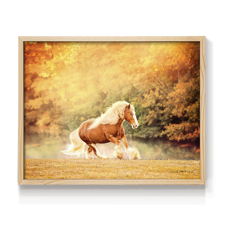 «Horse Motion II», reproduction encadrée, Naturel, H 16 po x l 20 po