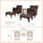 Markovich 5 Piece Rattan Seating Group