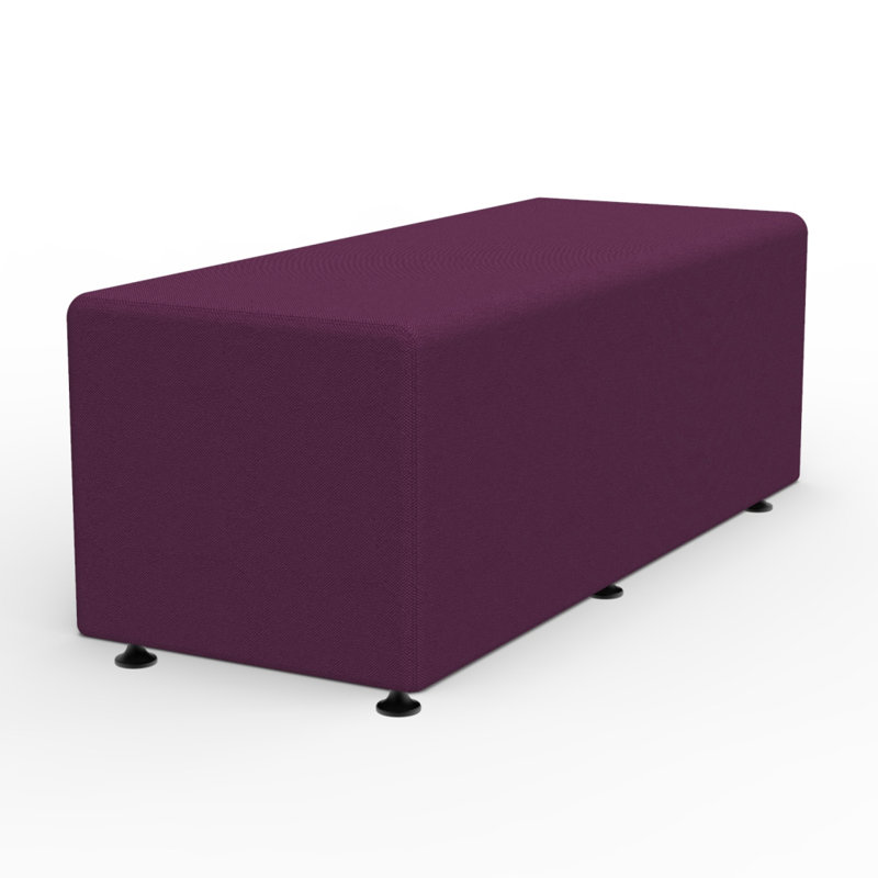 Sièges rectangulaires souples, H 16 po x l 48 po x P 19 po, Mauve