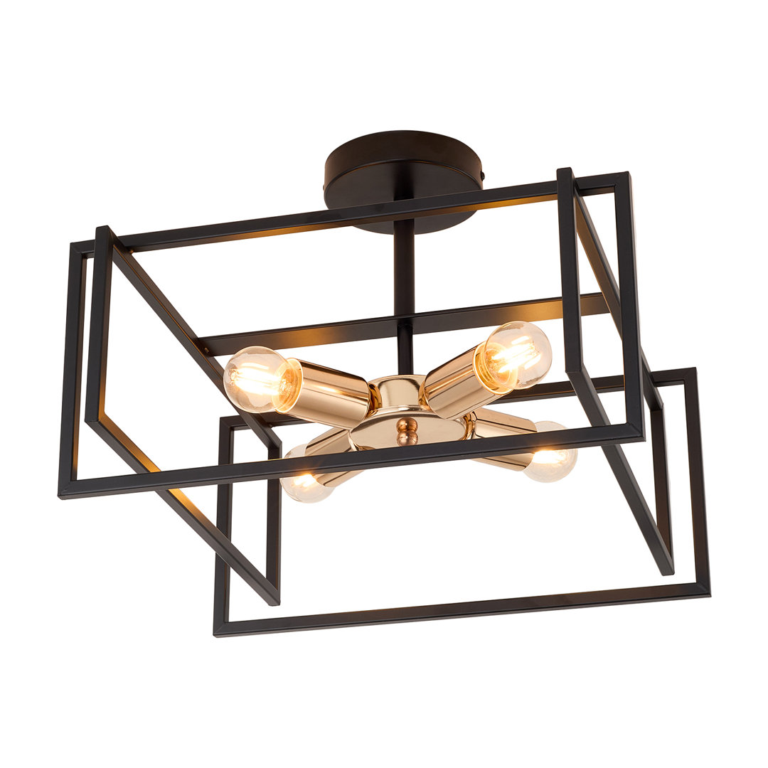 Iron Semi Flush Mount