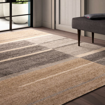 Tapis gris / taupe Akinola