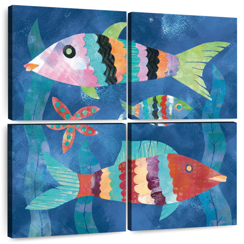 Ashelle Boho Reef Fish I, 74" H x 74" W
