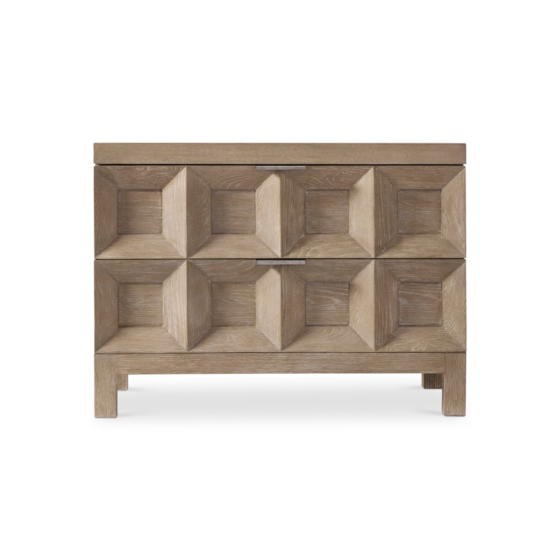 Prado 2 - Drawer Solid Wood Nightstand 