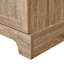 Armoire de rangement rectangulaire brune avec tablette réglable, deux portes, matériau, - protection contre le basculement, pour maison de style champêtre, 20 lb / tablette, capacité méditerranéenne de 20 lb par tablette-42570345