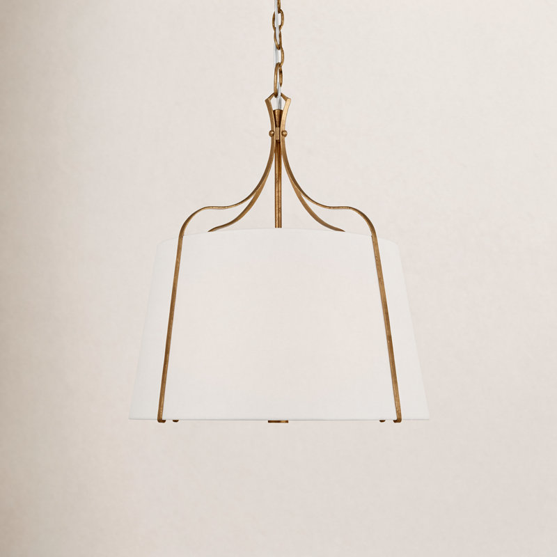 Latika Tristan 1 - Light Bell Pendant, Antique Gild, 27" H x 24.25" W x 24.25" D