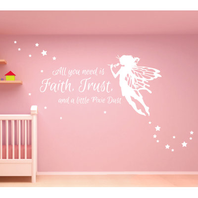 Décalcomanie murale poussière pixie all you needs