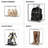 Clear Acrylic Purse Storage Organizer for Closet, Stackable Display Case with Magnetic Door for Handbags, Backpacks, Figures, 3 Pack (Clear)