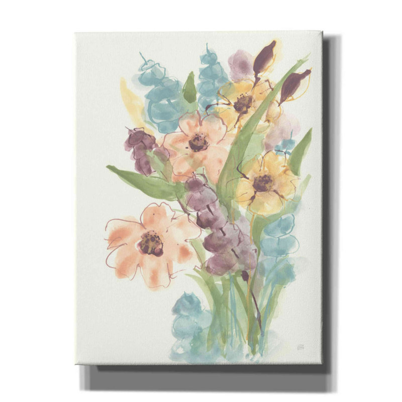 Bouquet terreux I, H 16 po x l 12 po x P 0,75 po