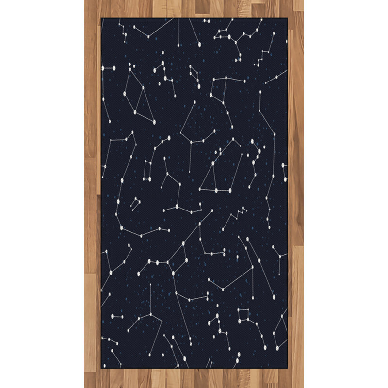 Constellation High Density Long Fiber Poly Threads Decorative Area Rug Carpet, Rectangle 2'7" x 5'