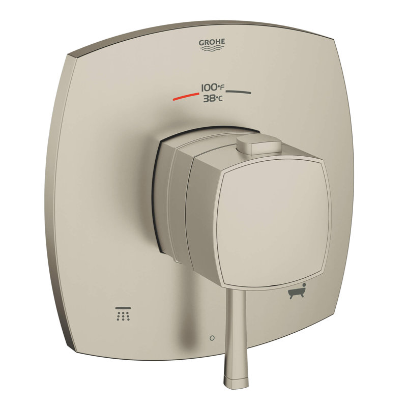 Garniture de robinet thermostatique Grandera®, Nickel brossé