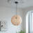 1-Light Pendant Lights Rattan Basket Globe-1350623538