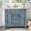 Meuble-lavabo sur pied 36 po avec lavabo 36 po, 2 tiroirs, 2 organisateurs de porte