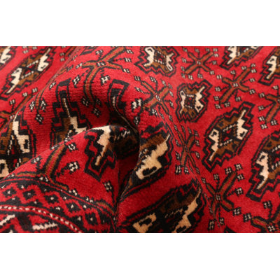 One-of-a-Kind 3'2" X 6'7" New Age Wool Area Rug in