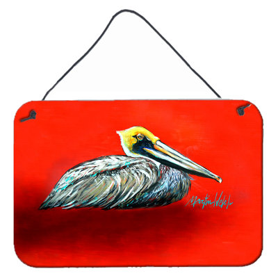 Décoration murale pelican assis