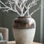 Vase rond en céramique brun Sienna-180022241