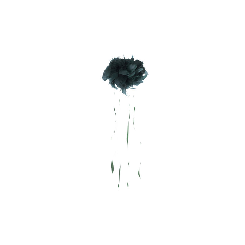 Corsage plumes, Vert