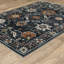 Tapis floral bleu marine / rouille Eldyn-1874042539